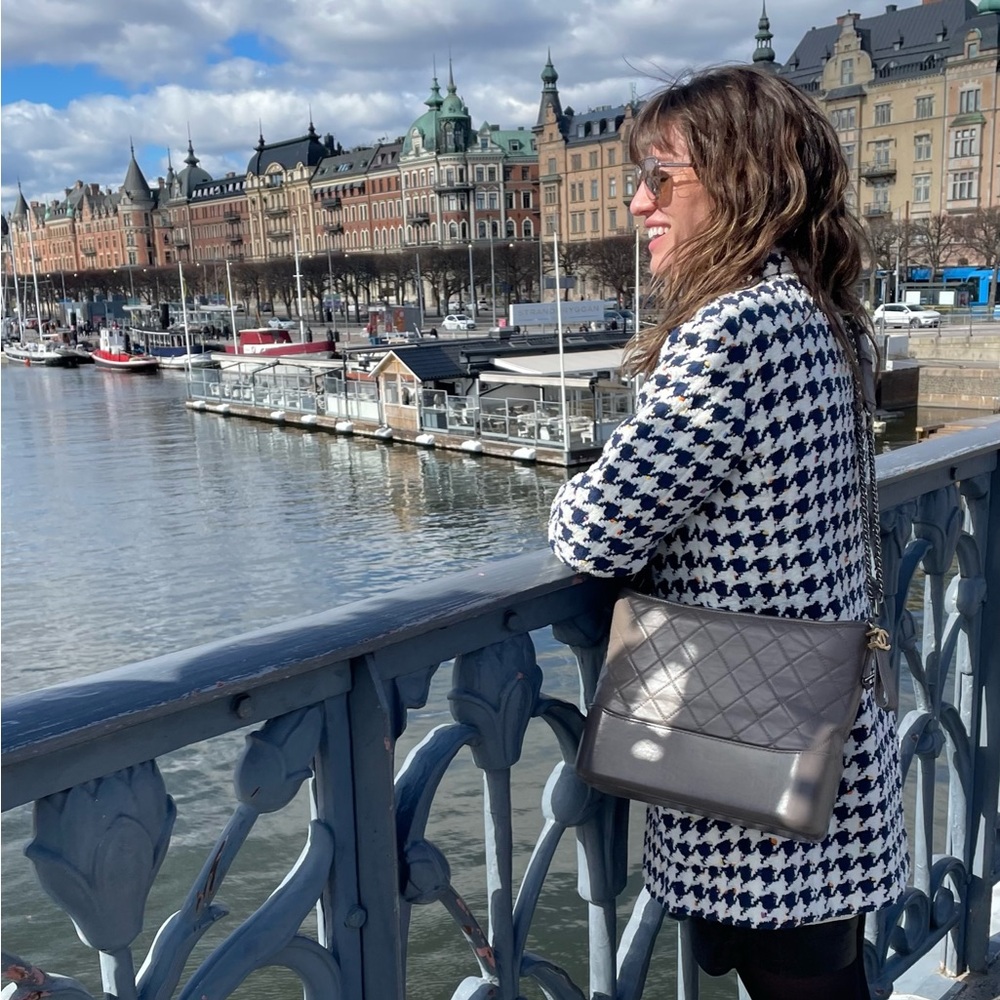 CHANEL terrycloth tweed jacket 34